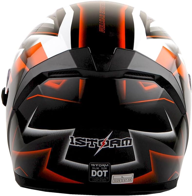 1Storm Motorcycle Open Face Helmet Scooter Classical Knight Bike Dual Lens/Sun Visor: HJK526