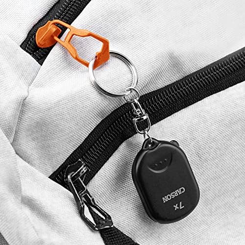 Carson Clip and View Pop-Up Retractable 7X Aspheric Keychain Magnifier (GN-70)