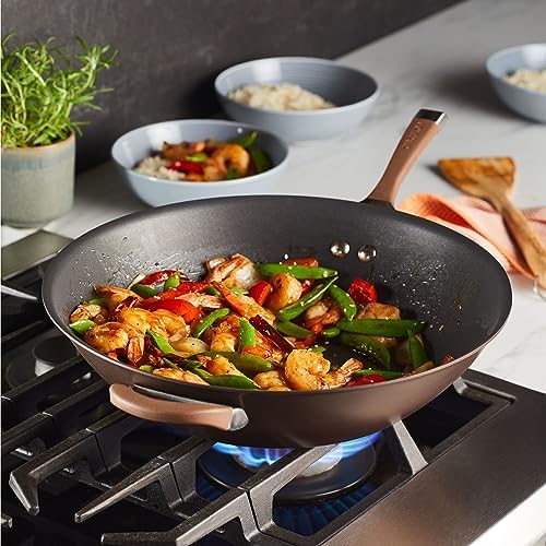 Circulon Symmetry Hard Anodized Nonstick Induction Frying Pan, 8.5-Inch Fry Pan, Black