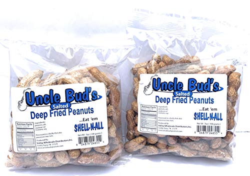Deep Fried Peanuts | Eat 'Em Shell-n-all | 7 oz. | 2 Pack (Salted)