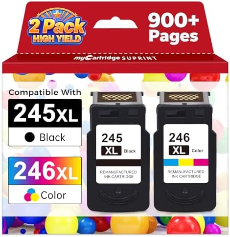 MC SUPRINT 245XL Ink Cartridge Replacement for Canon 245XL 246XL Combo Pack
