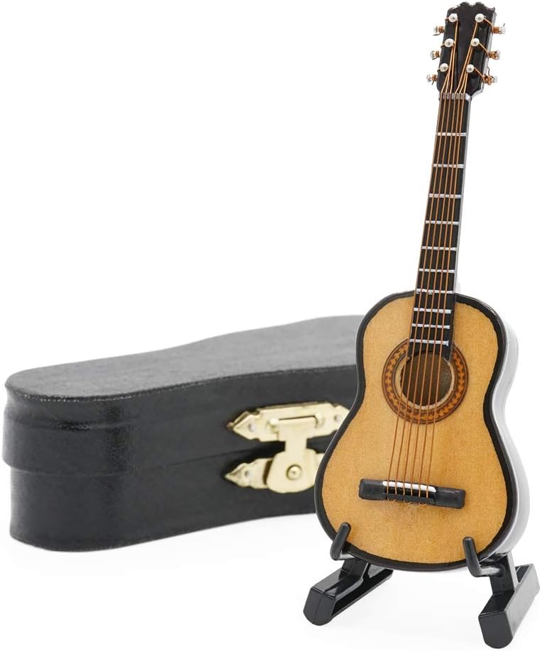 Odoria 1/12 Miniature Guitar Dollhouse Musical Instruments Accessories, Blue