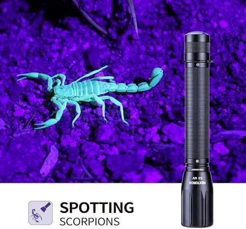 NEXTORCH C2UV 405nm uv Light Pocket-Size UV Led Blacklight Flashlight Resin