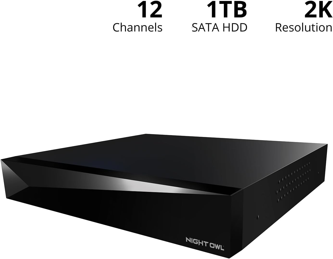 Night Owl SP 2-Way Audio 12 Channel 2K DVR with 1TB Hard Drive - Add up to 12 Total Devices