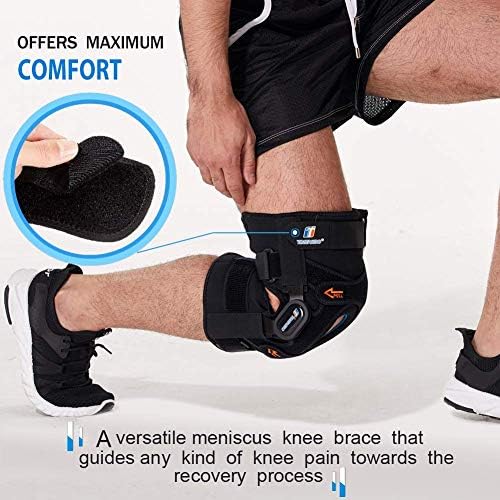 T TIMTAKBO Heavy Duty Hinged Knee Brace for Men Women Knee Pain Relief(M) | Breathable GEL Patella Pad of Non Slip Knee Support with Removable Dual