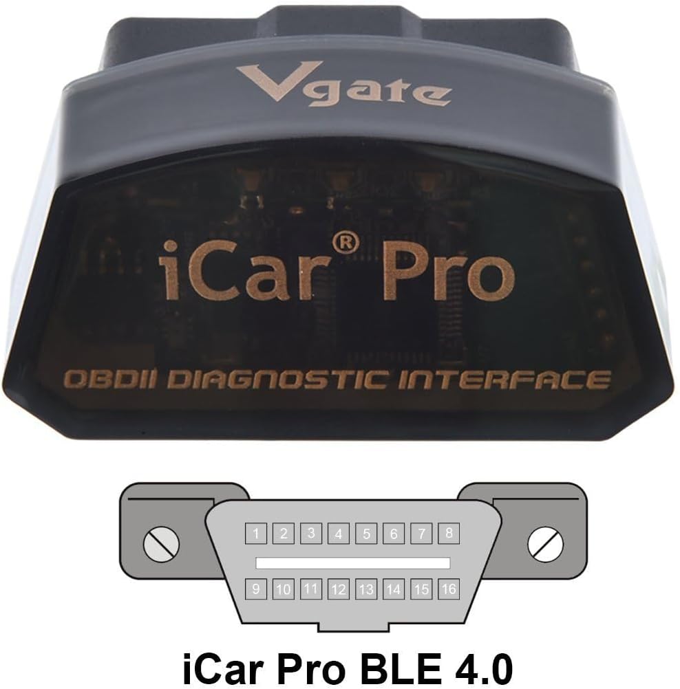 Vgate iCar Pro Bluetooth 4.0 (BLE) OBD2 Fault Code Reader OBDII Code Scanner Car Check Engine Light for iOS/Android