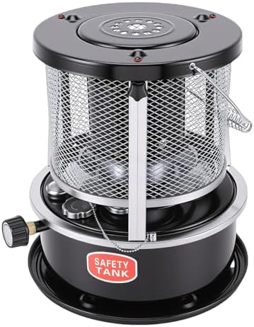 Kerosene Heater Portable Adjustable Height 2.6KW Efficient Space Heater for Camping Garage Home Use