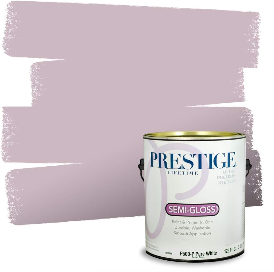 PRESTIGE Paints Exterior Paint and Primer In One, 1-Gallon, Satin, Comparable Match of Sherwin Williams* Ash Violet*