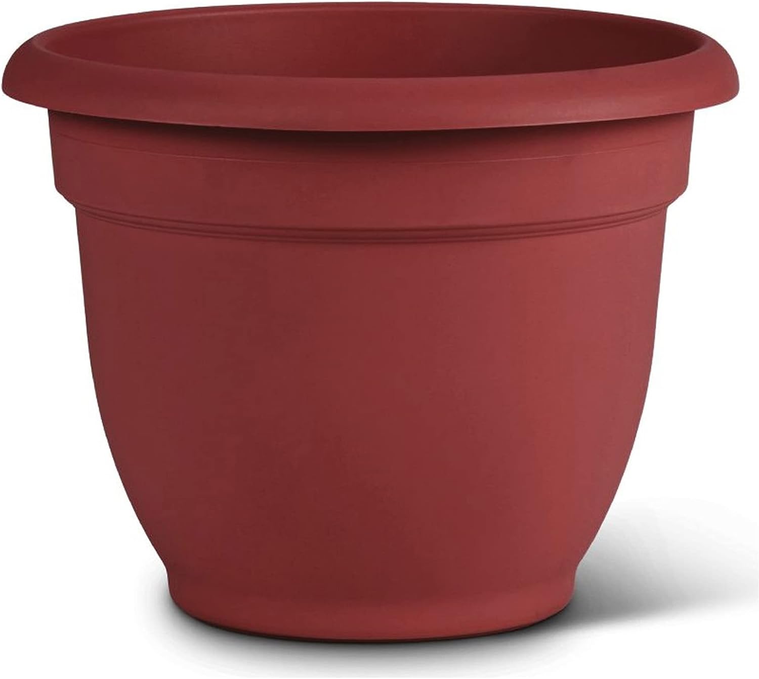 Bloem Ariana Pot Planter: 16" - Black - Durable Resin Pot, for Indoor and Outdoor Use, Gardening, Self Watering Disk Included, 6 Gallon Capacity