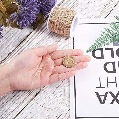 LiQunSweet 100m/328ft Hemp Cord Hemp Rope String Twine Beading Material 1 Ply for Jewelry Making DIY Craftings Wall Hanging Art Project Home Party