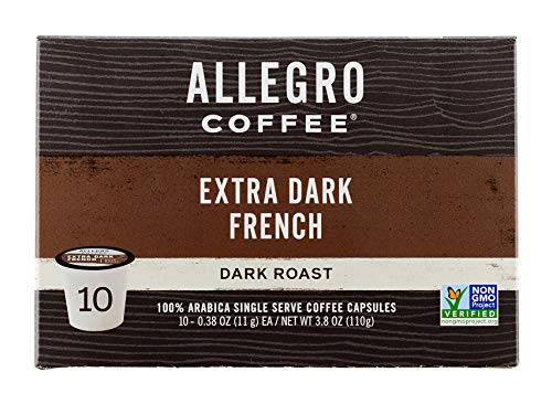 Allegro Coffee, Coffee Breakfast Blend Pods Organic 10 Count, 3.8 Ounce