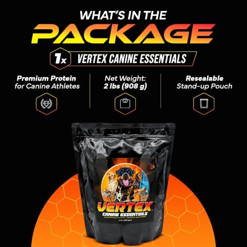 Vertex Canine Essentials High-Performance Dog Supplement -Active Dogs 10lbs