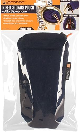 Protec Alto Sax In-Bell Storage Pouch For Neck, Mouthpiece, & Other Accessories (A312)
