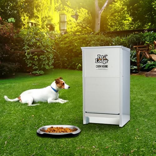 Little Giant Chow Hound Heavy Gauge, 25 Pound Capacity, Silver, Pack of 2