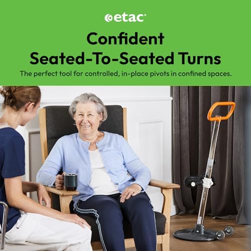 Etac Turner PRO Patient Transfer Aid – Assistive Standing Pivot Transfer from One Seated Position to Another