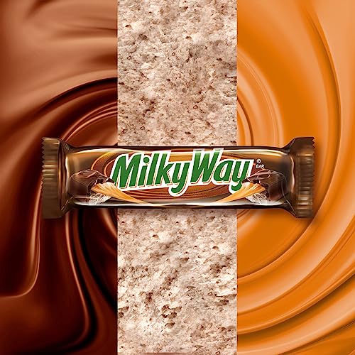 MILKY WAY Milk Chocolate Caramel Candy Bar, 1.84 oz | Full size chocolate candy bar with milk chocolate, caramel, smooth nougat