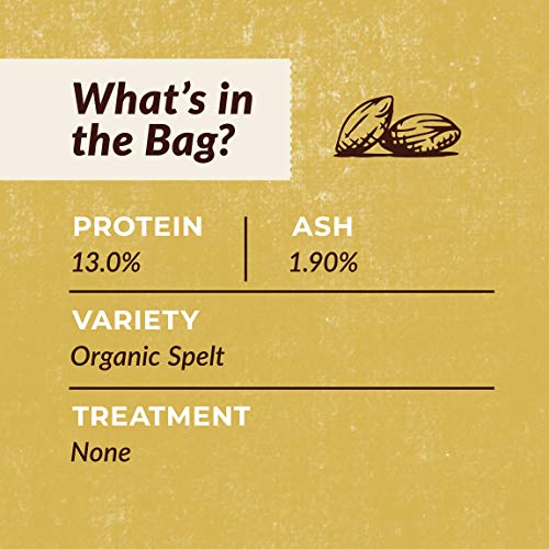 Organic 100% Whole Wheat Hi-Pro Fine Flour – 25 lb. bag
