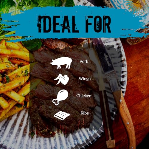 Angus & Oink | Dirty Cow Beef BBQ Rub | Bold Flavour for Brisket & Beef Ribs | Perfect for Low & Slow BBQ | Coffee-Infused Bark Maker | Gluten-Free | 220g