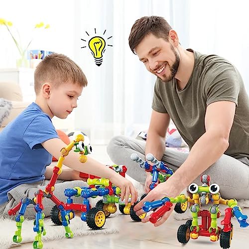 Huaker STEM Building Toys for 3 4 5 6 7 8 Year Old Boys Girls Birthday Gift