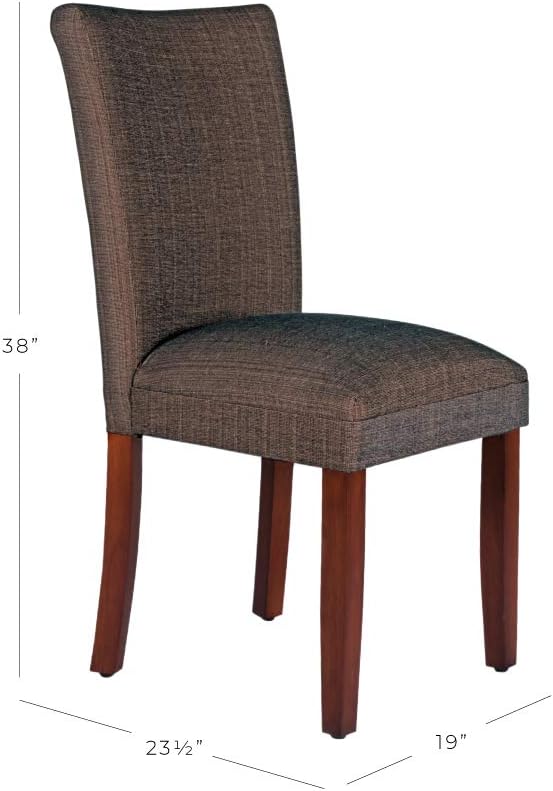 HomePop Parsons Dining Chair - Red & Gold Damask (Single Pack)
