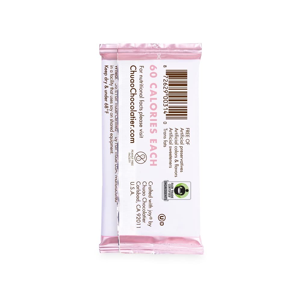 Chuao Chocolatier Salted Chocolate Crunch Dark Chocolate Mini Gourmet Chocolate Bar, 24-Ct. (0.39 oz. each)