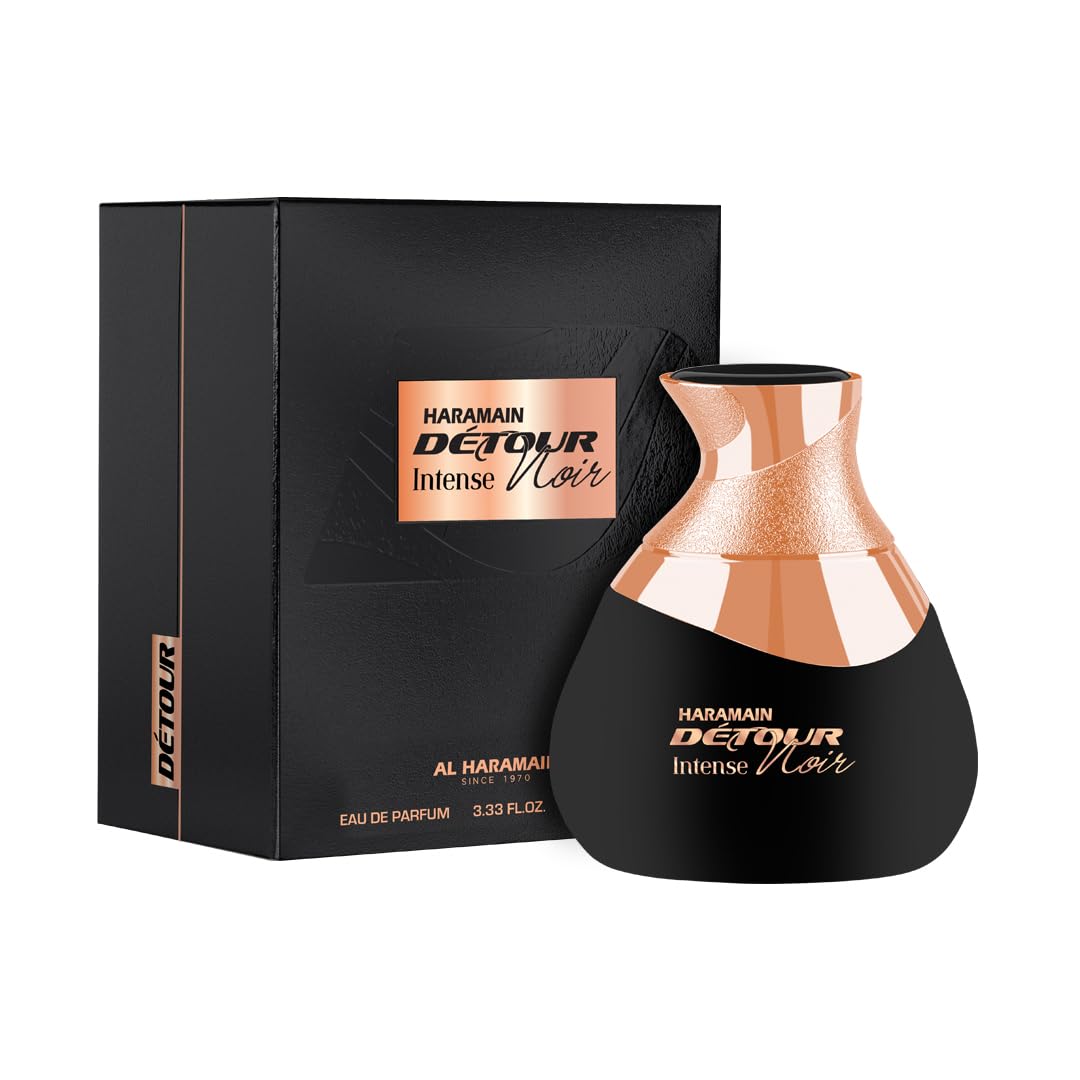 Al Haramain Detour Noir Eau de Perfume Spray for Unisex, 3.33 Ounce