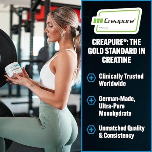 PEScience TruCreatine Creatine Monohydrate Pills, Creapure, 120 Capsules | Easy-To-Take Creapure Creatine Capsules, Monohydrate, For Men & Women