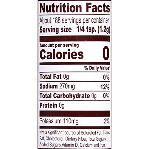 Lawry’s Seasoned Salt, 25% Less Sodium, No MSG Added, Kosher Certified, Staple, Versatile, All-Purpose Seasoning to Shake on Beef, Pork, or Poultry, 8 oz