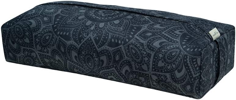 yogadesignlab | The Yoga Bolster | Comfortable, Supportive Eco-Friendly Luxury Yoga Cushion | Recycled Plastic Bottle Microfiber | Natural Cotton