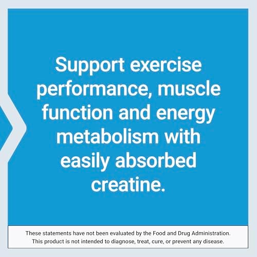 Life Extension Creatine Capsules – Creatine Monohydrate – Promotes Strength, Lean Muscle, Healthy Endurance – Non-GMO