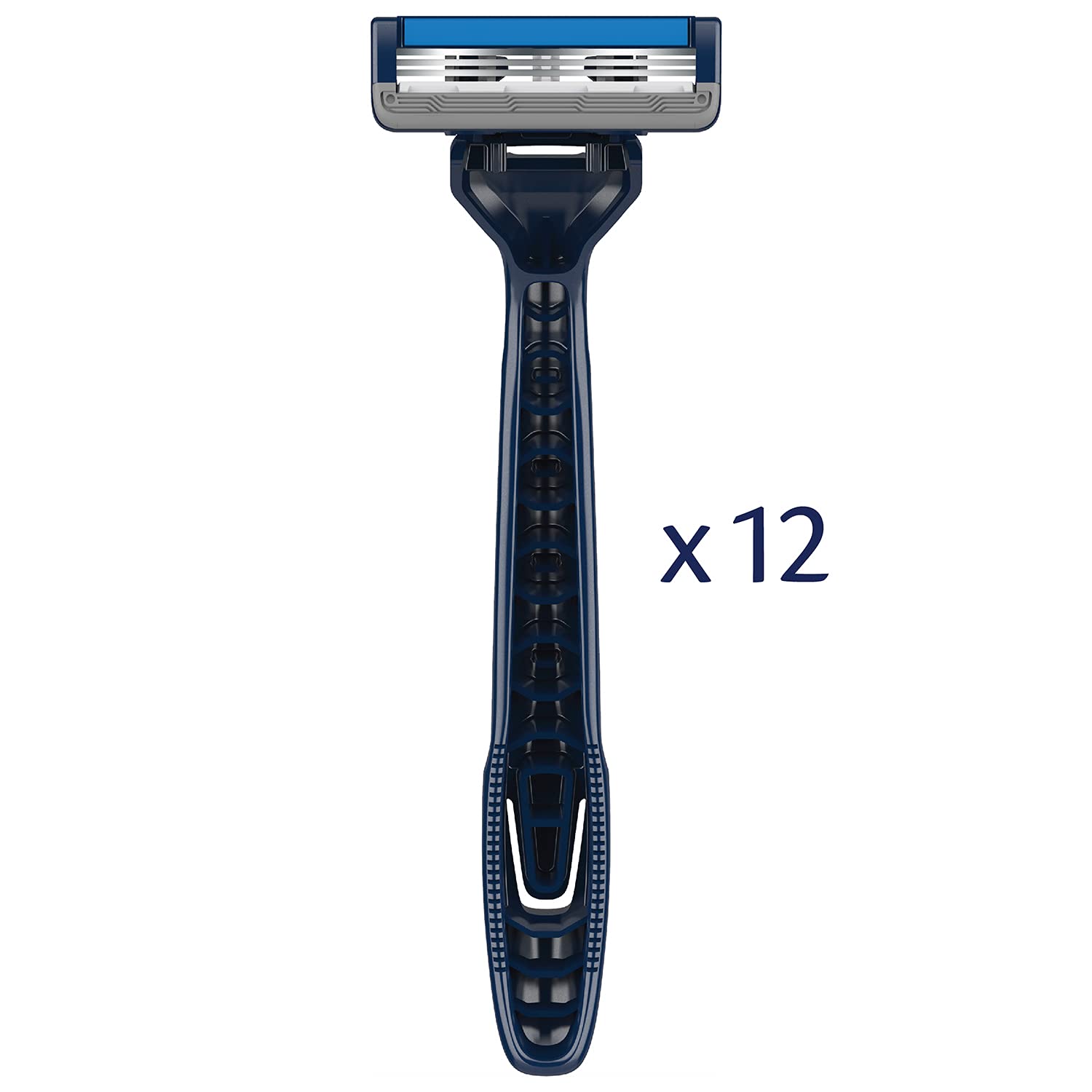 Barbasol Ultra 3 Disposable Razor Value Pack (3 Packs/12 Total Razors) | Premium 3-Blade Disposable Razors, Close Shave Technology, Pivoting Head