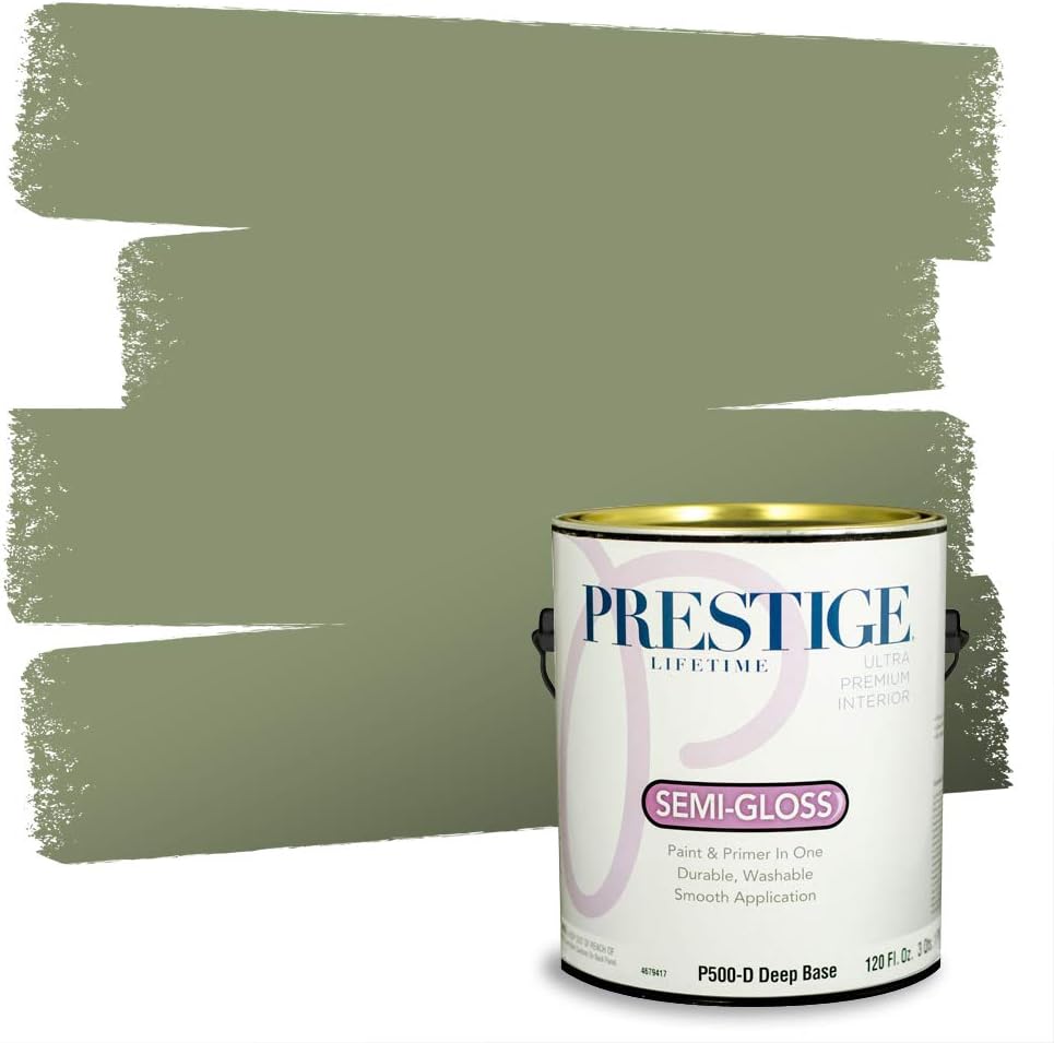 PRESTIGE Interior Paint and Primer in One, Garden Sage, Eggshell, 1 Gallon
