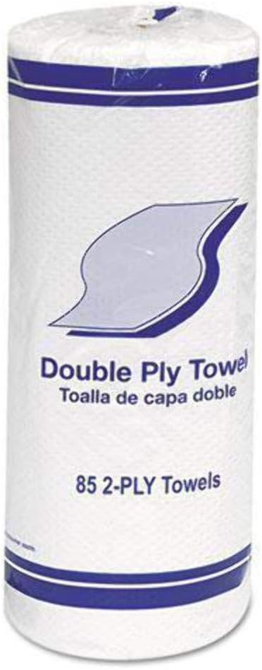 Whitehall 1797 Kitchen Roll Towels, 2-Ply, 11-Inch, White, 85/Roll, 30 Rolls/Carton