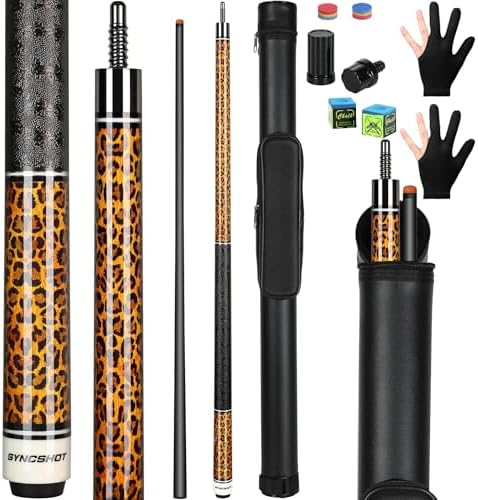 Carbon Fiber Pool Cue Stick 58" Professional Pool Sticks for Adults Full Carbon Technology Low Deflection Pool Cue Billiard Cues with 12.5mm Tip