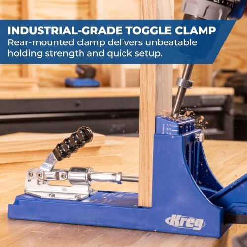 Kreg K4 Pocket Hole Jig - Adjustable, Versatile Jig for Strong Joints - Create Perfect