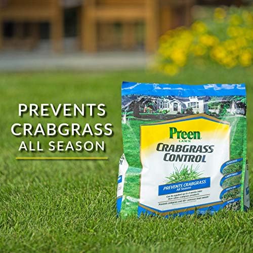 Preen Lawn Crabgrass Control 15 lb. Bag, Covers 5, 000 sq. ft. | Stops crabgrass all season long, Can be applied up to 4 weeks after emergence