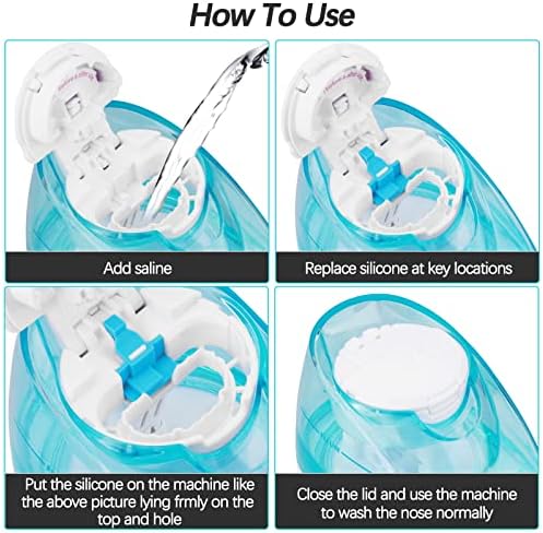 Silicone Saltwater Pods Refills Accessories Compatible with Navage Nasal Care Nasal Irrigation System - Save Salt Water pods for Easy Operation (12
