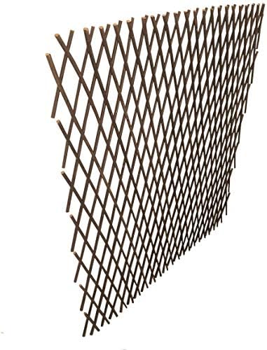 Sumery Nature Willow Trellis Expandable Plant Support Plant Climbing Lattices Trellis Willow Expandable Trellis Fence for Climbing Plants Support
