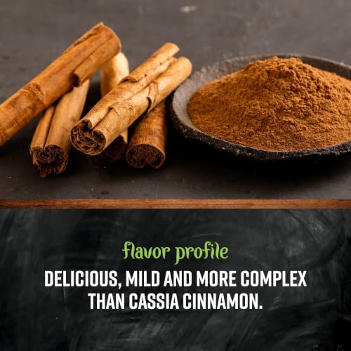 Frontier Co-op Organic 3" Ceylon Cinnamon Sticks, 1lb - Bulk Cinnamon Sticks for Crafts, Drinks, Holiday Recipes, Cinnamon Powder and More