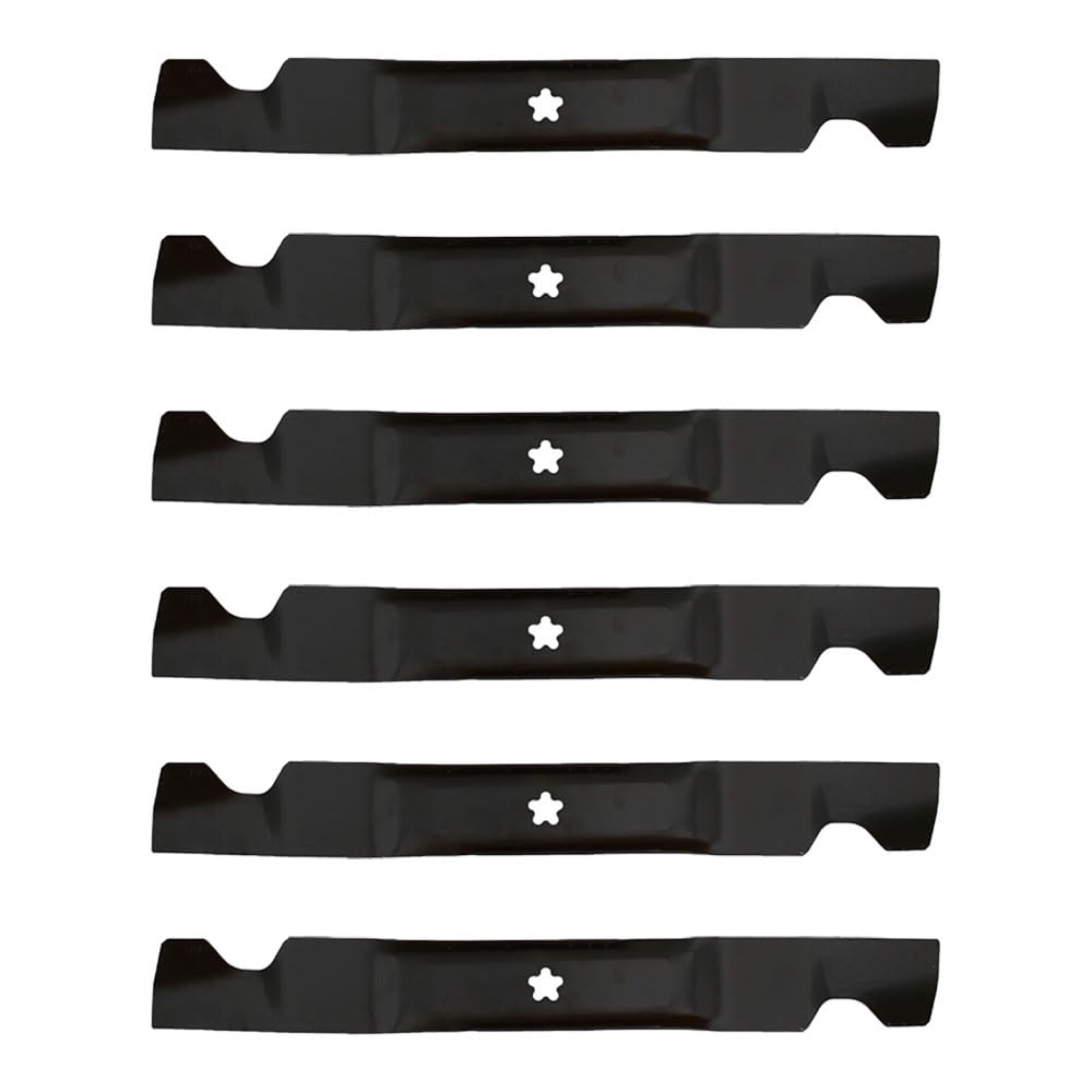 Mower Blades Set of 6 for 46in Deck Fits Poulan, Husqvarna, Ariens