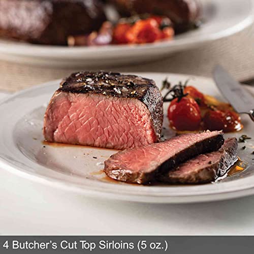 Omaha Steaks Freezer Filler Grilling Gift, 25 Items | 4 top sirloin filets, 4 chicken breasts, 8 classic burgers, 4 jumbo franks, 4 tartlets
