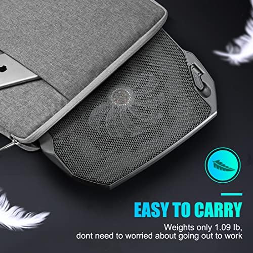 LIANGSTAR Laptop Cooling Pad, Gaming Laptop Cooler with 2 Quiet Big Fans, RGB 7 Color Light Change, Portable USB Laptop Stand 11 to 15.6 Inch