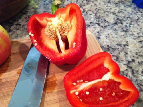 Clovers Garden Lady Bell Red Pepper Plants– Two (2) Live Plants – Non-GMO - Not Seeds - Each 4" to 8" Tall – in 4" Inch Pots – Sweet
