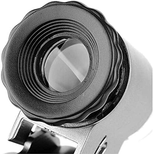 Mini 20X Folding Pocket Magnifier with Metal Case - Portable Reading Magnifying Glass for Inspection, Jewelry, Coins, Hobby, Travel