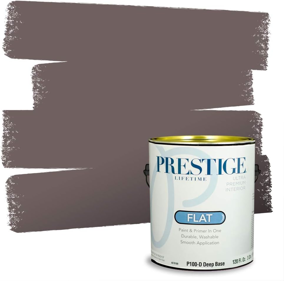 PRESTIGE Paints Exterior Paint and Primer In One, 1-Gallon, Satin, Comparable Match of Sherwin Williams* Socialite*