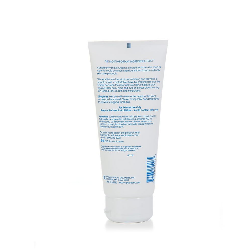 Vanicream Vanicream Shave Cream For Sensitive Skin, 6 Oz (3 pack)