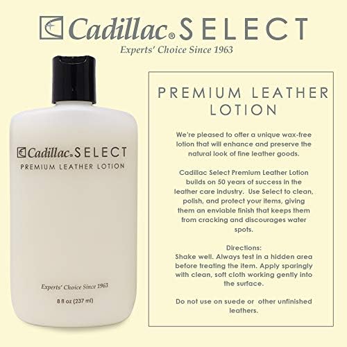Cadillac Select Premium Leather Care Kit | Leather cleaner, lotion conditioner and water & stain protector.