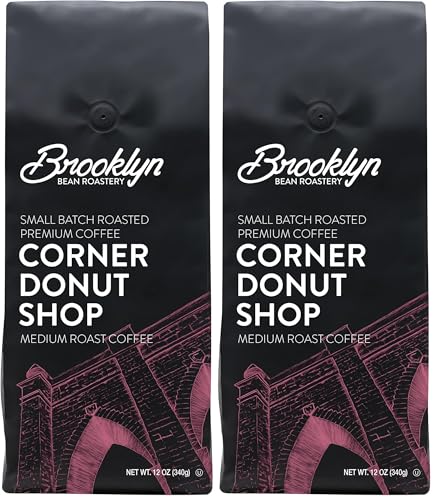 Brooklyn Beans Maple Sleigh 100% Arabica Craft Roasted Ground Coffee, Premium Maple Flavored Roast, 12 Oz Bag