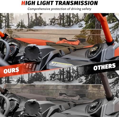 SAUTVS Half Windshield for Can-Am Maverick X3 / MAX 2017-2026