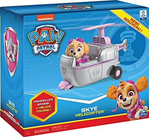 Paw Patrol, Skye’s Helicopter Vehicle with Collectible Figure, for Kids Aged 3 and Up